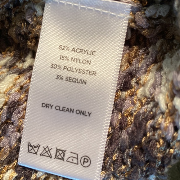 Lilla P Silky Sequin Accent Oversized Sweater - XS - Picture 13 of 15